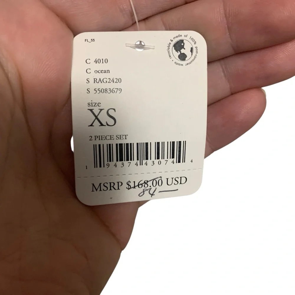 Free people size xs Sweatshirt ocean colorway - Picture 6 of 7